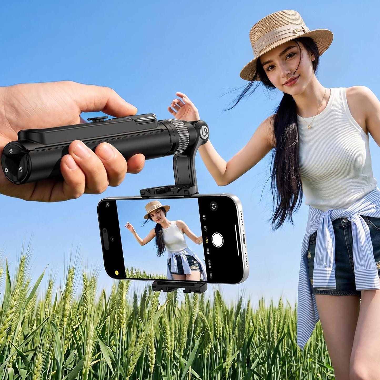 ULANZI TT86 Magnetic Tripod for iPhone 17, 35" Selfie Stick, Remote