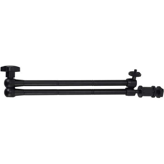 HIFFIN®15nch Adjustable Articulating Friction Magic Arm with Hot Shoe Mount for LED Light DSLR Rig LCD Monitor
