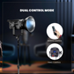 Professional 250W LED Video Light, 2800K-6800K Adjustable, 9 FX Modes Remote Control, and 10%-100% Brightness