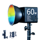 60 Watt RGB Portable Light |2500K-6500K | 26800mAh Battery | CRI 95+ | 24 Effects