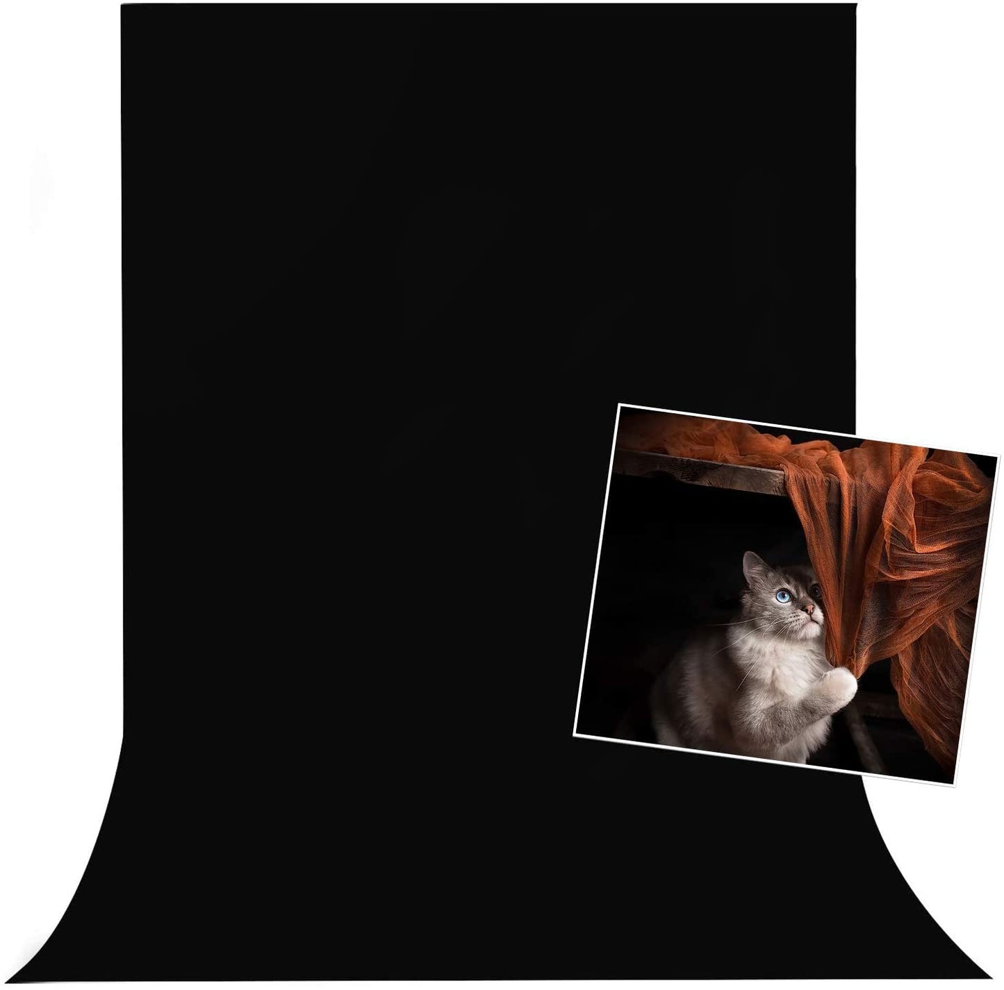 Hiffin Colorful Muslin Photography Backdrop Curtain for Studio, Photoshoot & Video Recording