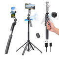 H8 Smart AI 360° Face-Tracking Selfie Stick Tripod, 63in/160cm Quad-Leg Stand