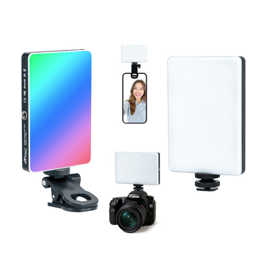 LT-002 RGB Selfie Light, Clip, 24 Modes, CRI 95+, 3000mAh