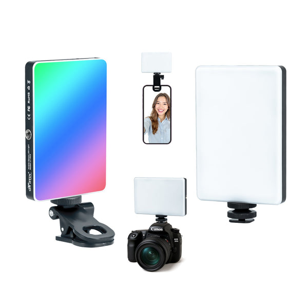 LT-002 RGB Selfie Light, Clip, 24 Modes, CRI 95+, 3000mAh