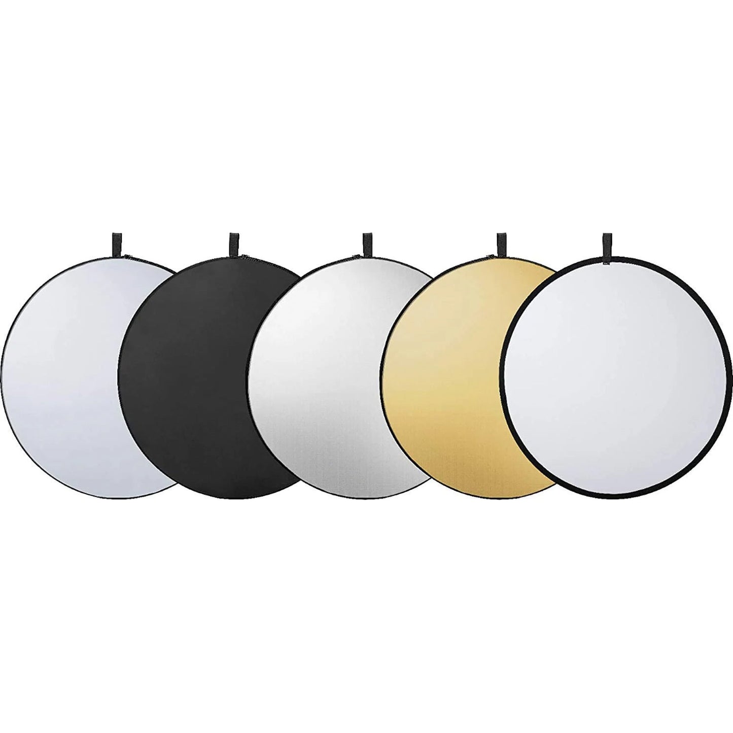 HIFFIN® Reflector 42-inch / 107 cm 5 in 1 Collapsible Multi-Disc Light Reflector with Bag - Translucent, Silver, Gold, White and Black(reg)