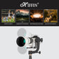 HIFFIN Professional Heavy Duty Metal 360 Degree Panoramic Gimbal Tripod Head with Arca-Swiss Standard 1/4'' Quick Release Plate and Bubble Level for Digital