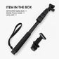 ZP001 5Ft Extendable Selfie Stick, 153cm 5-Section Monopod, 1/4" Screw & Shoe Mount, Mobile/GoPro Holder, Black